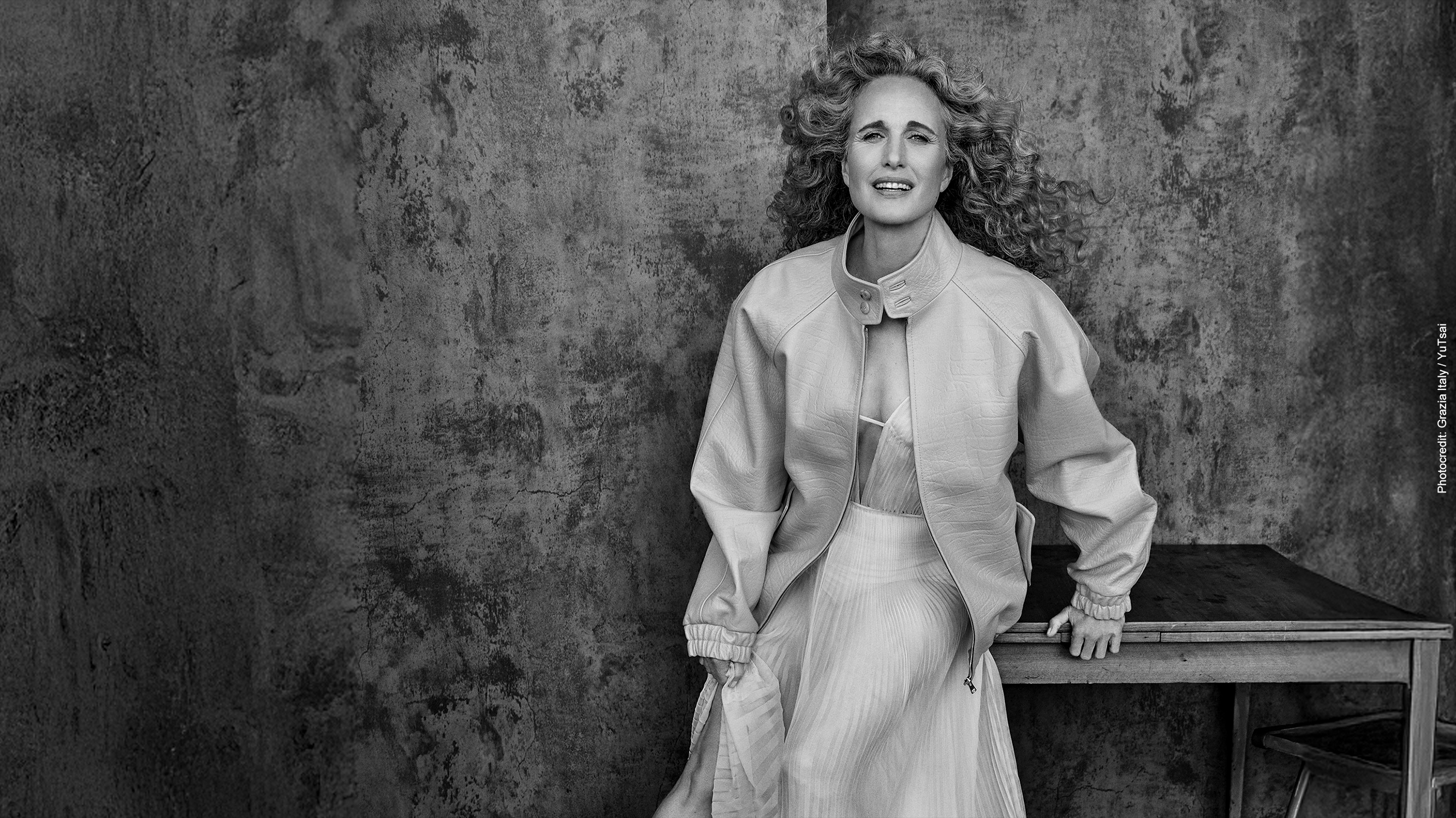 Andie MacDowell ©Yu Tsai / Grazia Italy